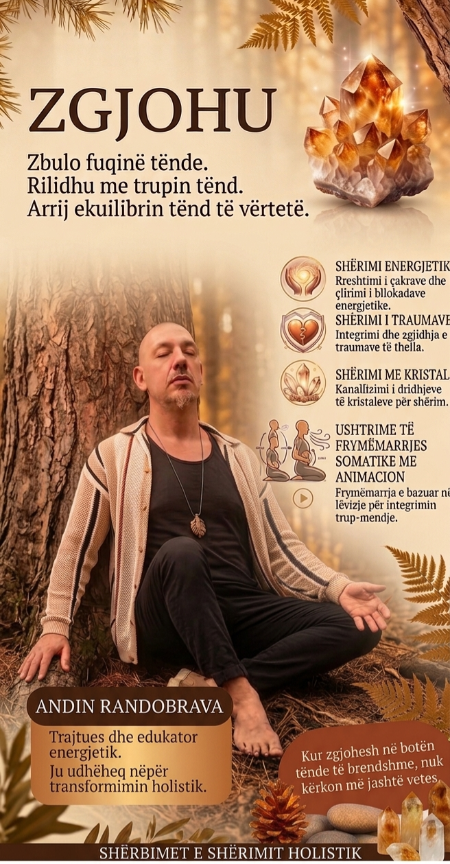 Posteri promovues i Andin Randobrava me shërbimet e shërimit holistik
